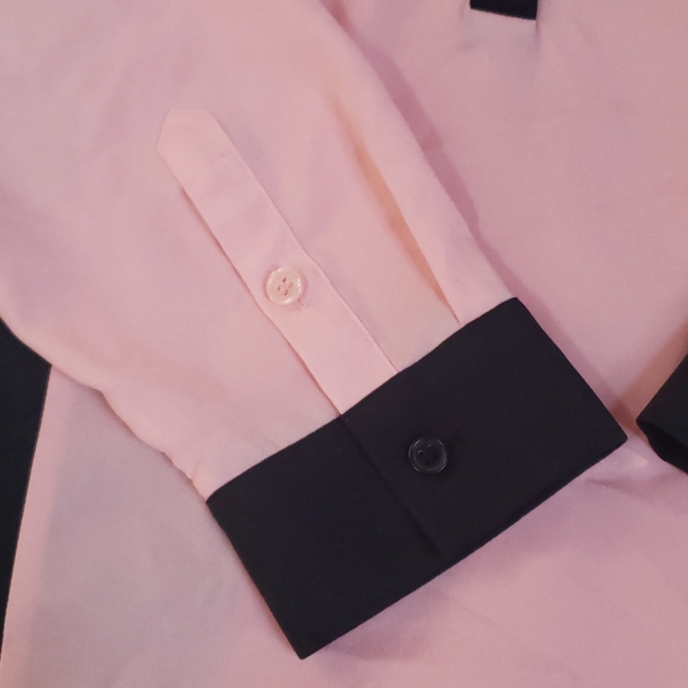 Color Block Button Down - Picture 2 of 4